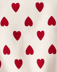 Baby Organic Cotton Bubble Forever Hearts Print