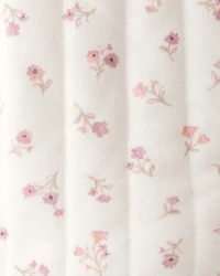 Baby Girl Floral Quilted Sweater - Cream