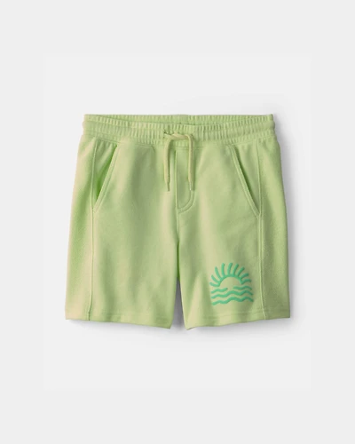 Boys Sunset French Terry Shorts - Green