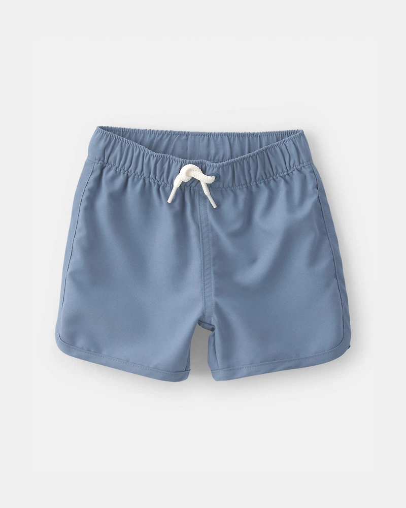 Baby Boy 3-Piece Palm Tree Solid Long-Sleeve Rashguard Swimsuit Set - White