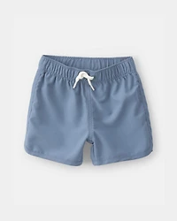 Baby Boy 3-Piece Palm Tree Solid Long-Sleeve Rashguard Swimsuit Set - White