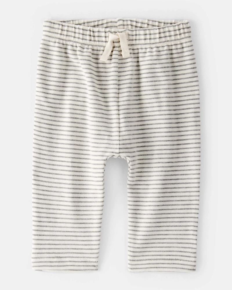 Baby Boy Striped Pants - Grey