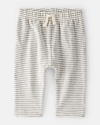 Baby Boy Striped Pants - Grey