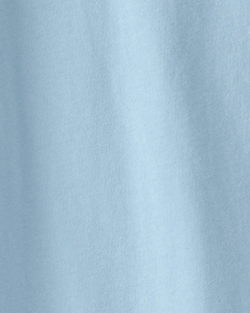 Boys Solid Henley T-Shirt - Blue