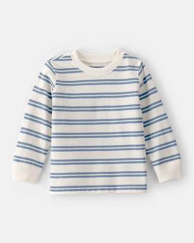 Baby Boy Striped Long-Sleeve T-Shirt - Blue