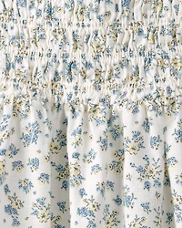 Toddler Girl Smocked Dress Made with Organic Cotton Spring Bloom Print