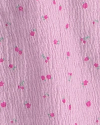 Baby Girl 3-Piece Cherry Layering Set - Pink/Cream