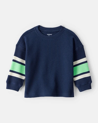 Baby Boy Thermal Long-Sleeve T-Shirt - Green/Navy