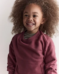 Toddler Otter Sweatshirt™ with Pockets - Burgundy