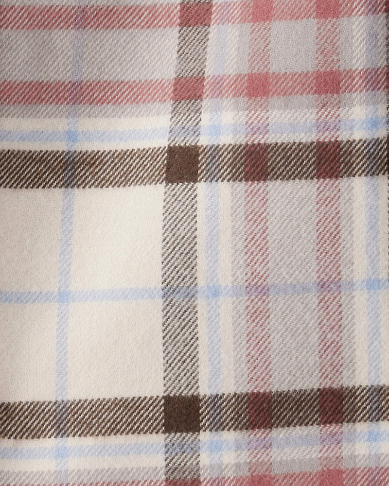 Baby Boy Organic Cotton Button-Front Flannel