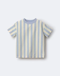 Toddler Boy Relaxed Tee Stripes - Blue/Yellow