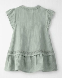 Toddler Girl Organic Cotton Gauze Dress