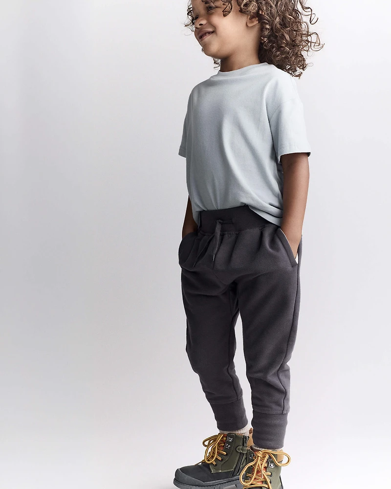 Toddler Short-Sleeve Relaxed Graphic Tee - Light Blue