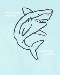 Baby 2-Piece Shark Outfit Set - Blue