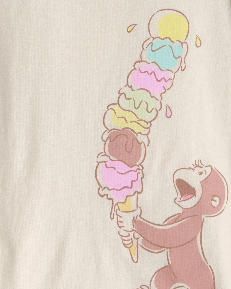 Toddler Girl Curious George Ice Cream Graphic Tee