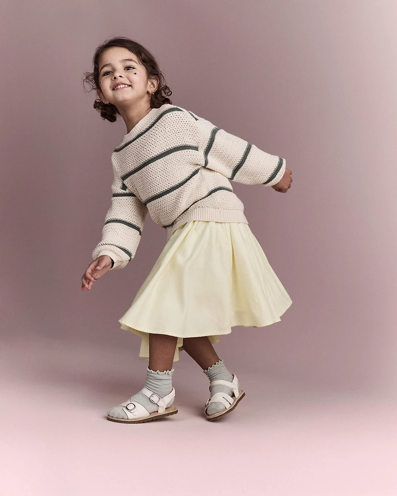 Toddler Girl Avenue Twirl™ Midi Skirt - Yellow