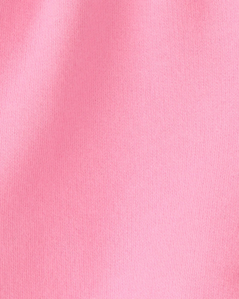 Girls French Terry Active Shorts - Pink