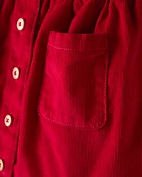 Toddler Girl Corduroy Skort - Red