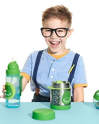 Zoo Straw Bottle - 13 oz - Crocodile