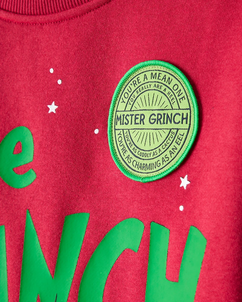 Boys Christmas Dr. Seuss™ The Grinch Pullover Sweatshirt - Red