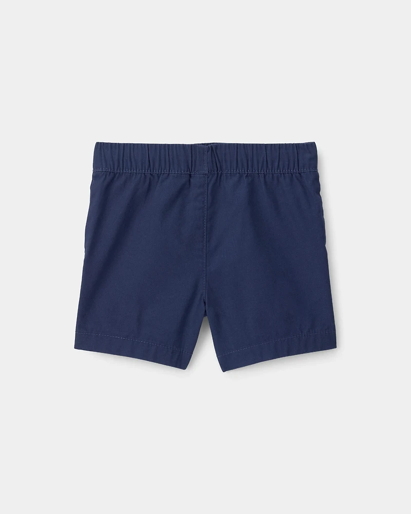 Baby Boy Canvas Shorts - Blue