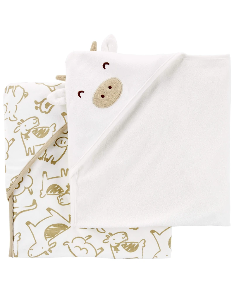 Baby 2-Pack Hooded Baby Towels