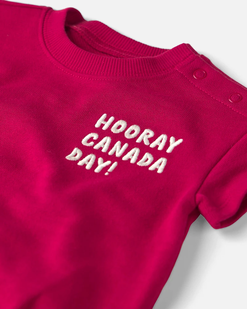 Baby Organic Cotton 'Canada Day' Bubble