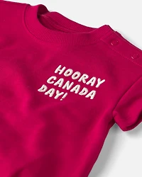 Baby Organic Cotton 'Canada Day' Bubble
