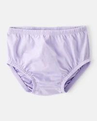 Baby Girl Heart Print Long-Sleeve Dress - Purple