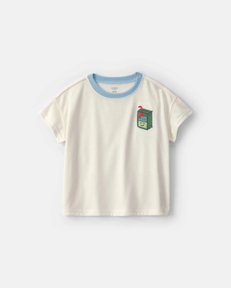 Toddler Boy Juice Box Short-Sleeve 2-Piece Pyjama Set