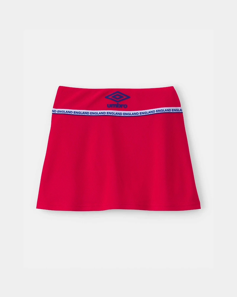 Girls Umbro England Active Skort - Red