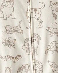 Baby Organic Cotton Animal-Print Sleeper