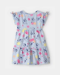 Toddler Girl Bluey™ Floral Dress - Blue