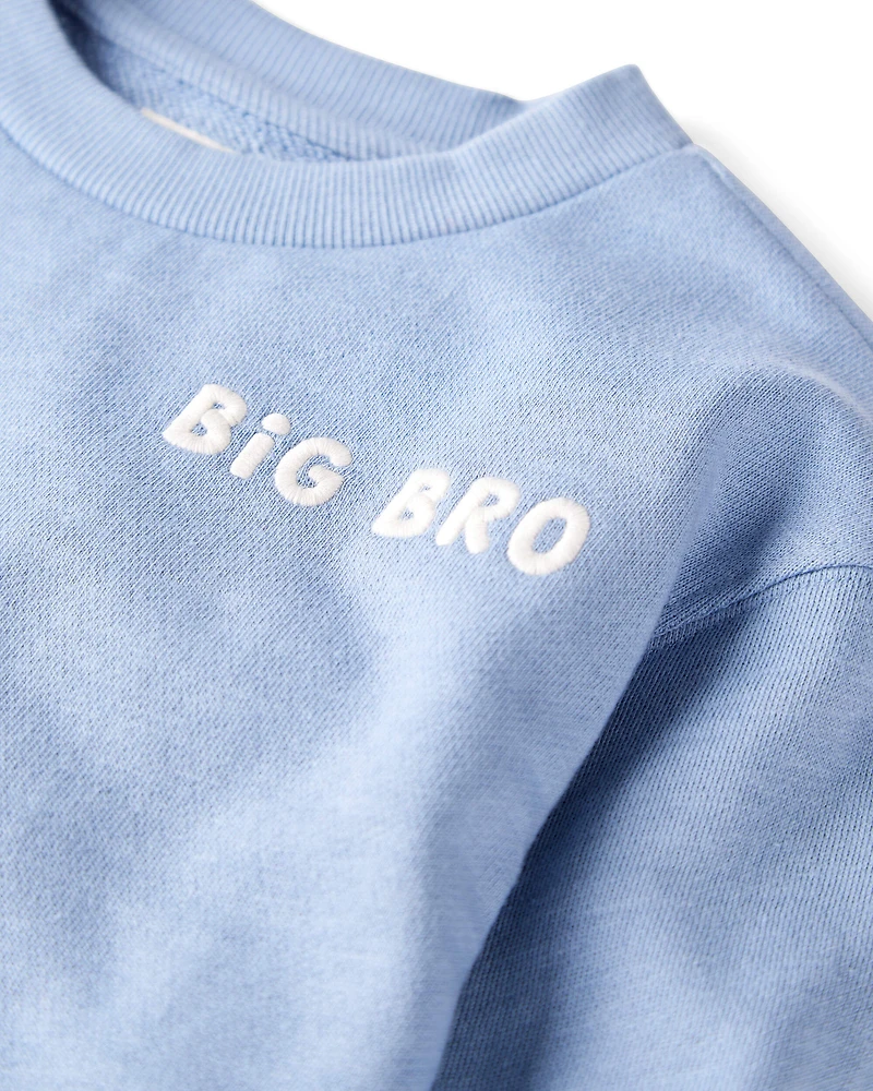 Toddler Organic Cotton Big Bro Sweatshirt
