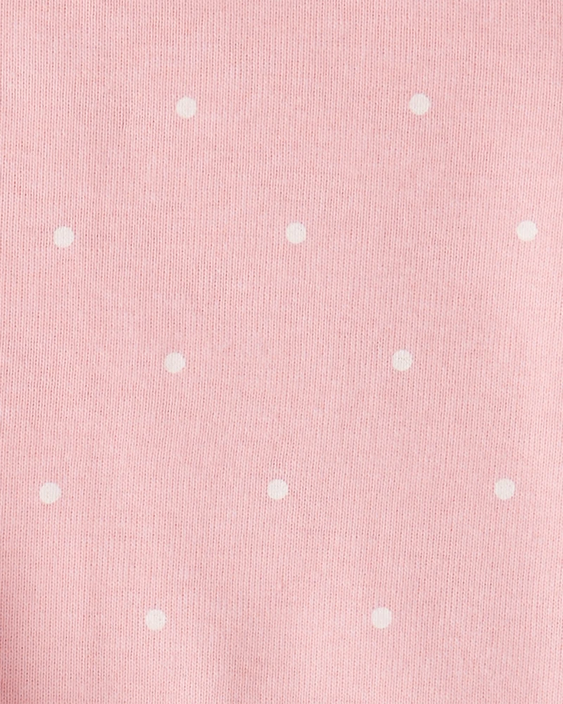 Baby Girl 3-Piece 'Petit Amour' Polka Dot Cardigan Outfit Set - Pink