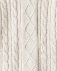 Kid Organic Cotton Cable Knit Sweater