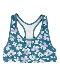 Kid Floral Sports Bra