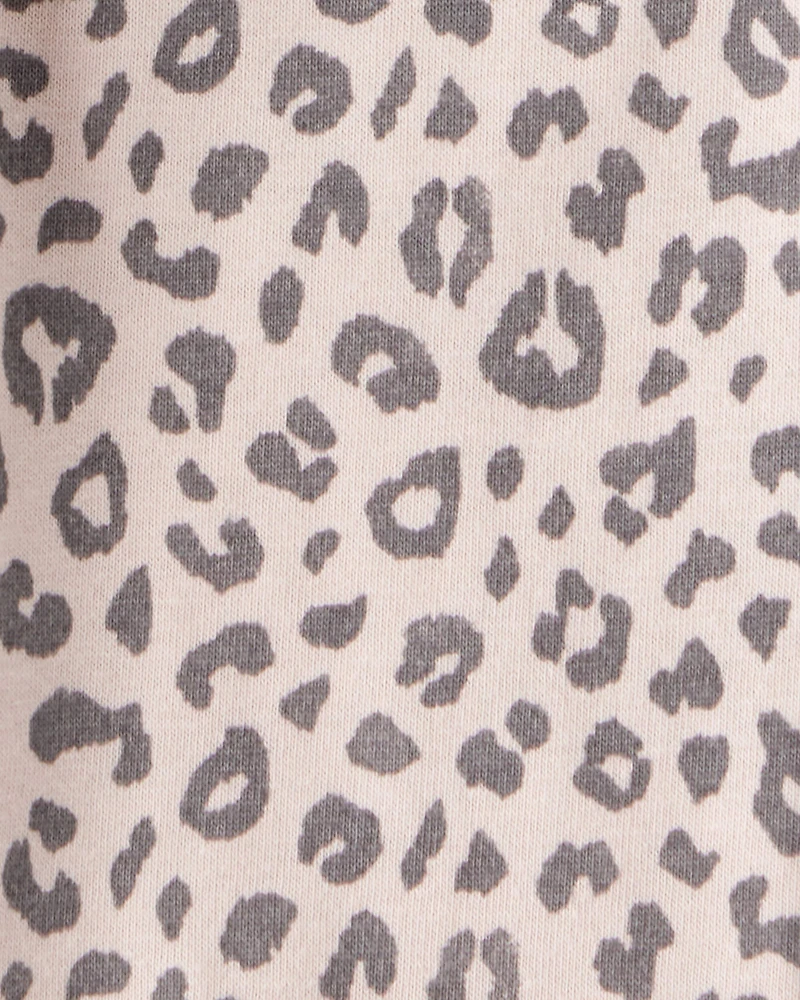 Baby Girl 2-Piece Long-Sleeve Bodysuit & Pull-On Leopard Pants