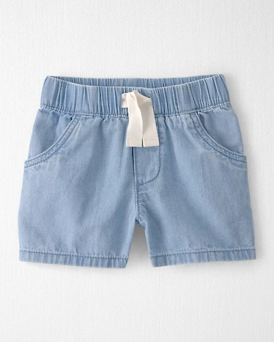 Toddler Organic Cotton Chambray Shorts
