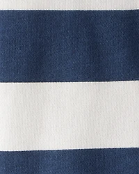 Toddler Boy Organic Cotton Henley Top Stripes