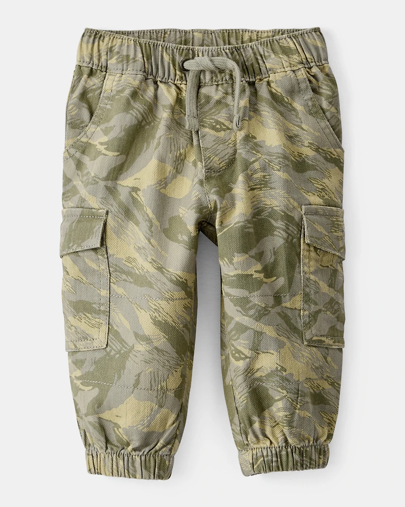 Baby Boy Cotton Fashion Cargo Pants - Camo