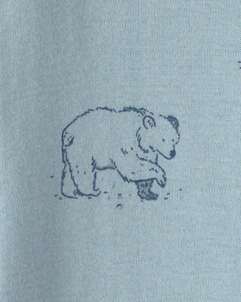Baby Organic Cotton Sleeper Blue Bears