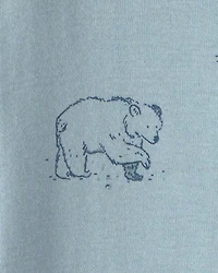 Baby Organic Cotton Sleeper Blue Bears