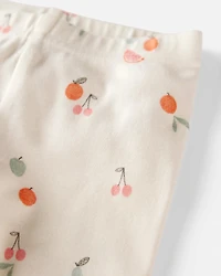 Baby Fruit Print Organic Cotton 2-Piece Pyjamas