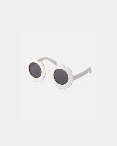 Baby Flower Sunglasses - White
