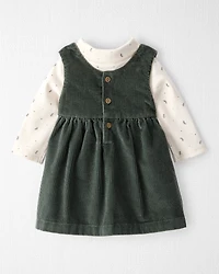 Baby Girl 2-Piece Organic Cotton Jumper Set