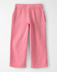 Toddler Girl Organic Cotton Gauze Pants
