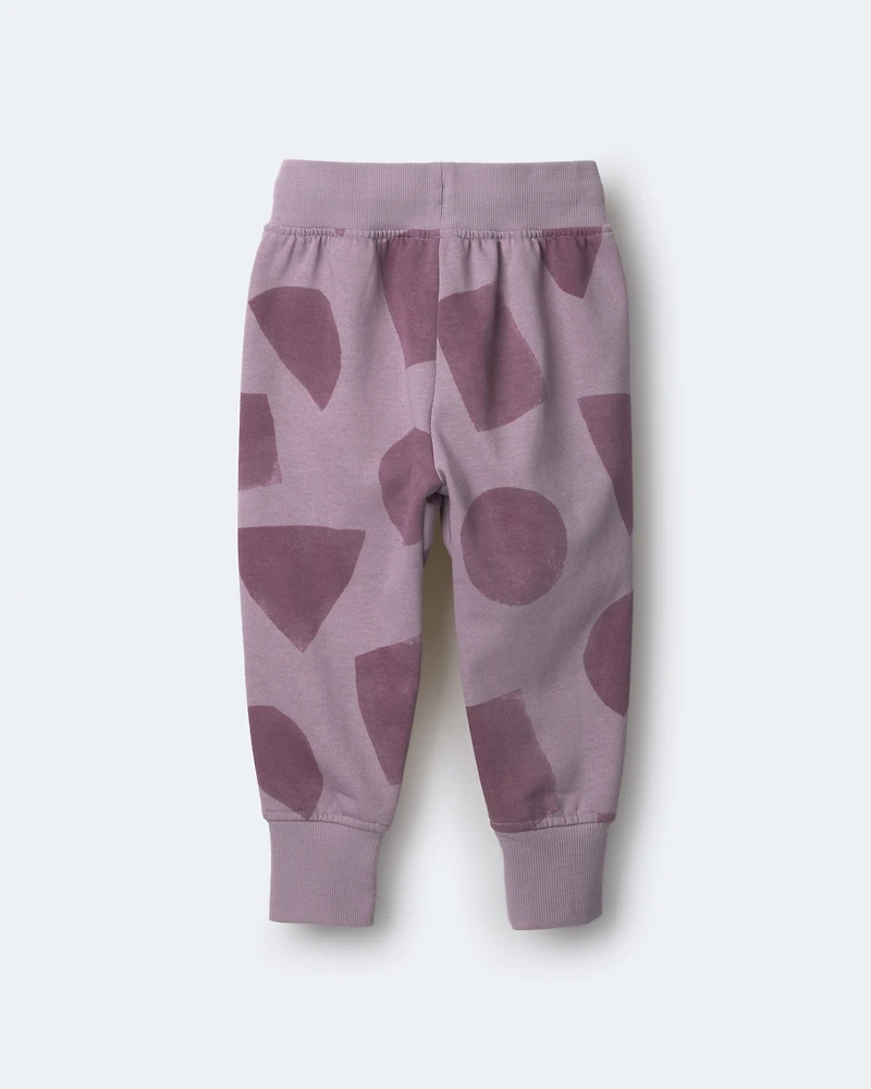 Toddler City Park™ Jogger Pant with Shapes - Mauve