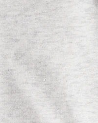 Toddler Girl Long-Sleeve Hooded Zip-Up Jacket - Grey