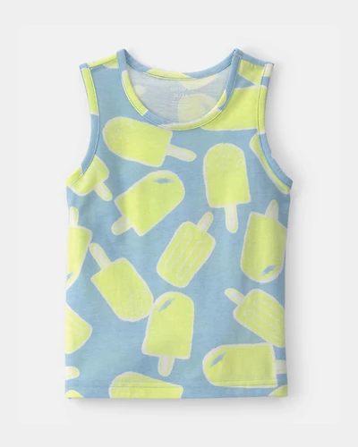 Toddler Popsicle Tank Top - Blue/Green
